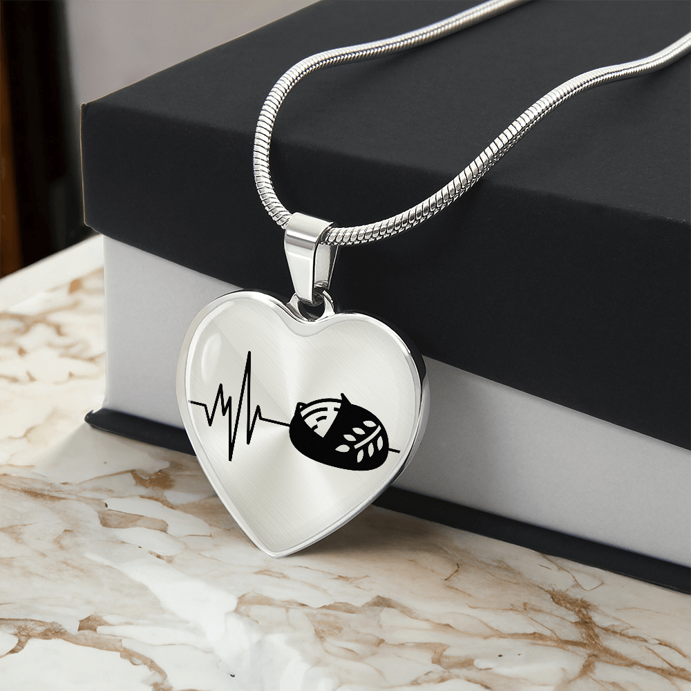The Sourdough Heartbeat Pendant - Personalizable With Engraving Option - Silver or Gold