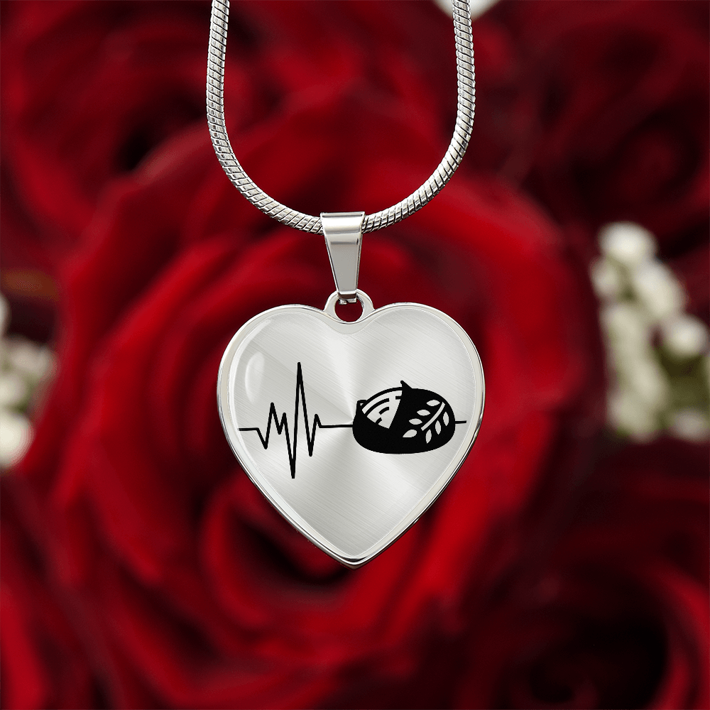 The Sourdough Heartbeat Pendant - Personalizable With Engraving Option - Silver or Gold