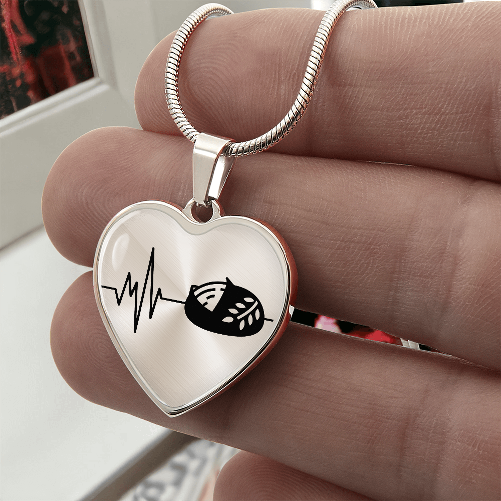 The Sourdough Heartbeat Pendant - Personalizable With Engraving Option - Silver or Gold
