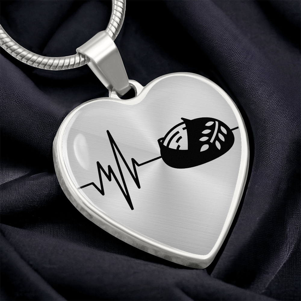 The Sourdough Heartbeat Pendant - Personalizable With Engraving Option - Silver or Gold