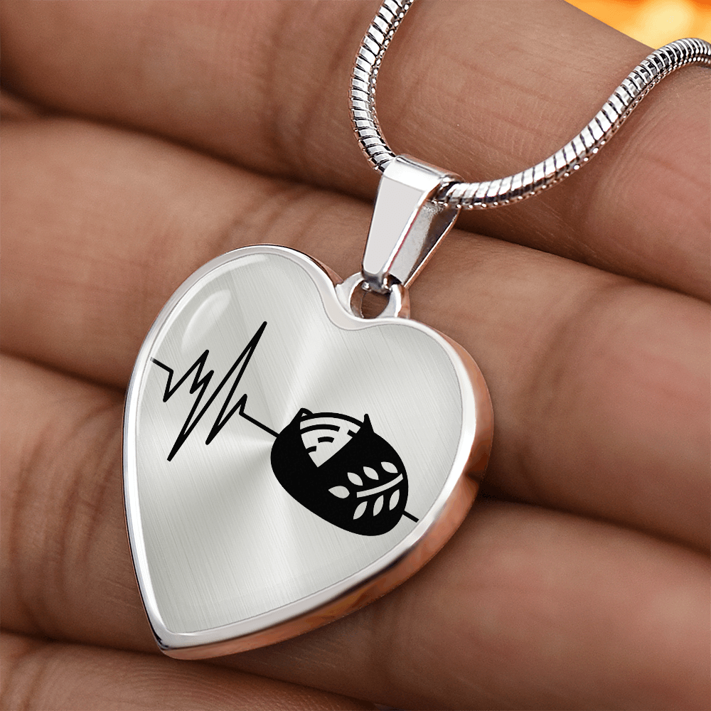 The Sourdough Heartbeat Pendant - Personalizable With Engraving Option - Silver or Gold