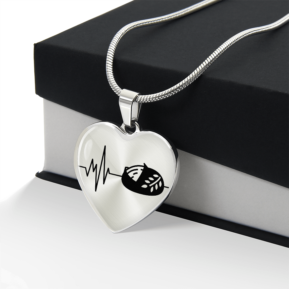 The Sourdough Heartbeat Pendant - Personalizable With Engraving Option - Silver or Gold
