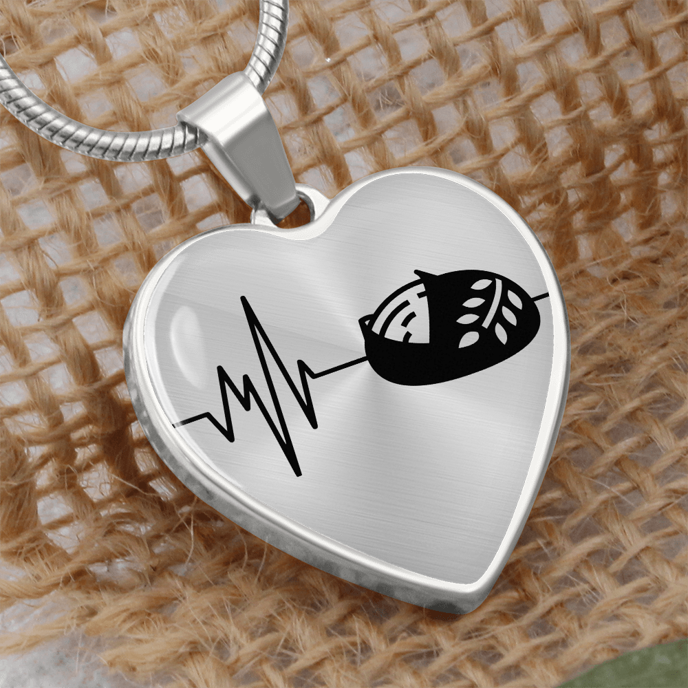 The Sourdough Heartbeat Pendant - Personalizable With Engraving Option - Silver or Gold
