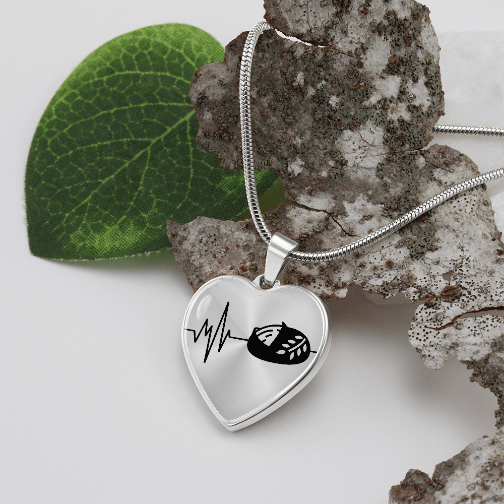 The Sourdough Heartbeat Pendant - Personalizable With Engraving Option - Silver or Gold