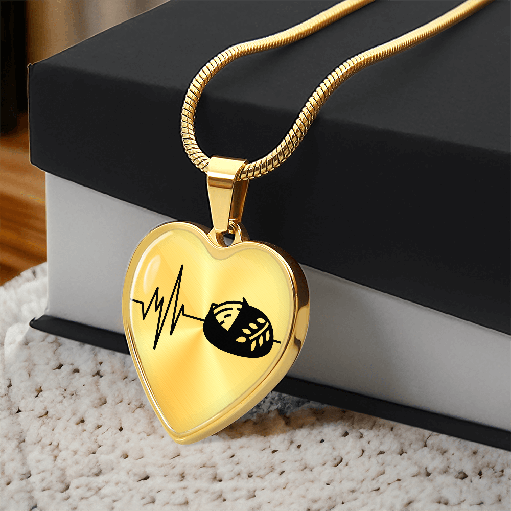 The Sourdough Heartbeat Pendant - Personalizable With Engraving Option - Silver or Gold