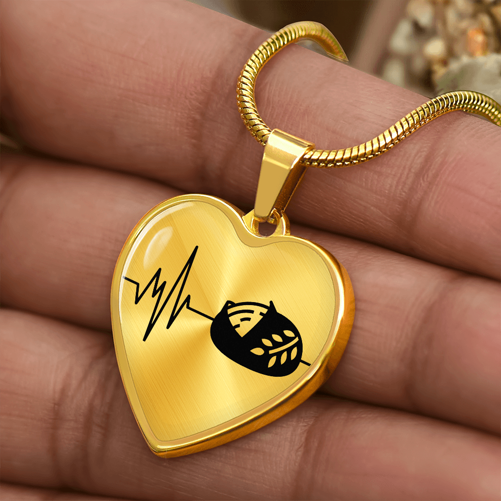 The Sourdough Heartbeat Pendant - Personalizable With Engraving Option - Silver or Gold