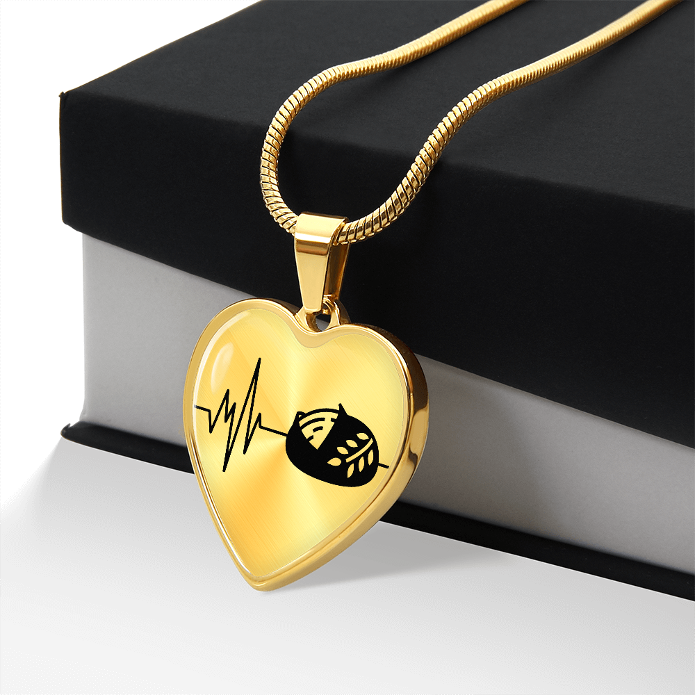 The Sourdough Heartbeat Pendant - Personalizable With Engraving Option - Silver or Gold