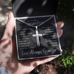 Artisan Cross For Grandson From Grandpa - Ball Chain