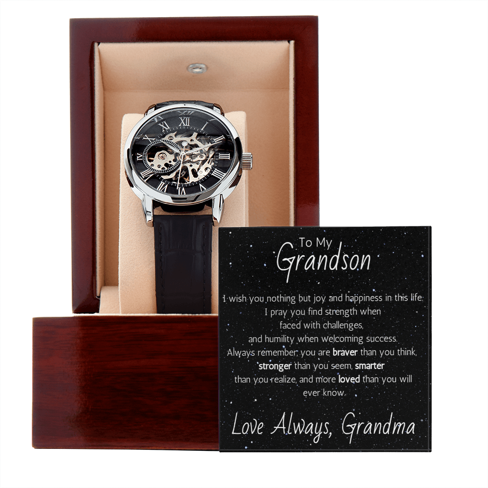 Openwork Watch For Grandson From Grandma