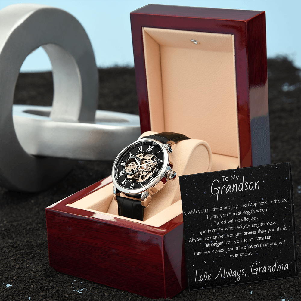 Openwork Watch For Grandson From Grandma