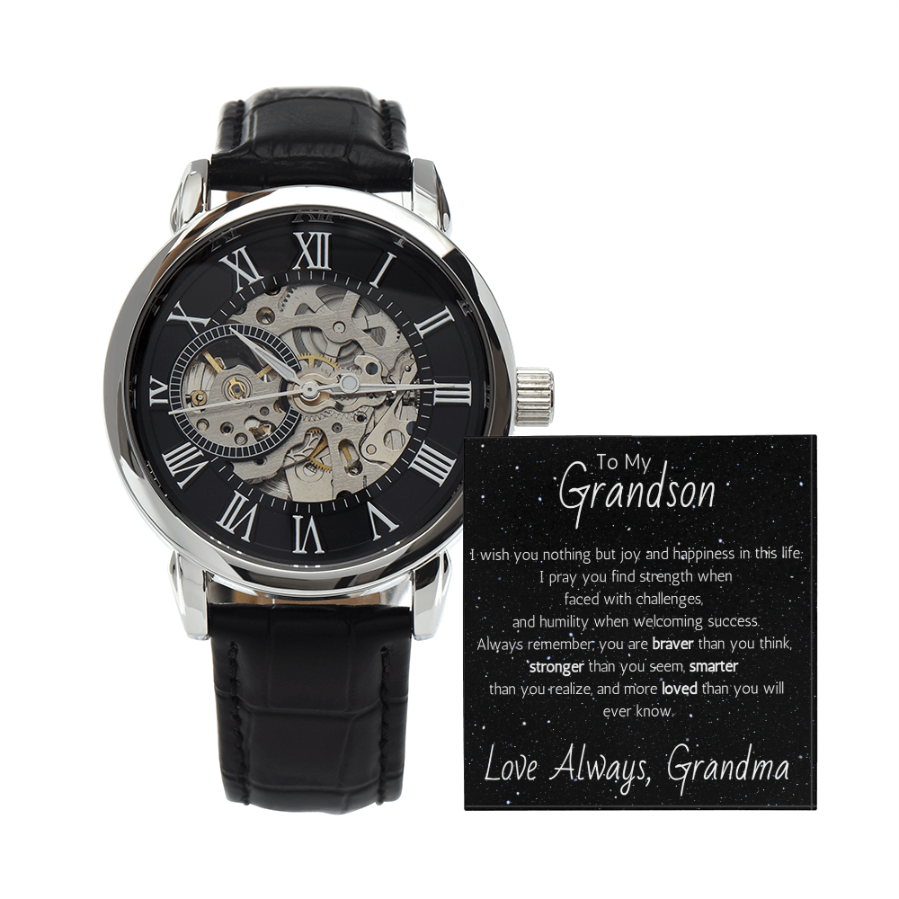 Openwork Watch For Grandson From Grandma