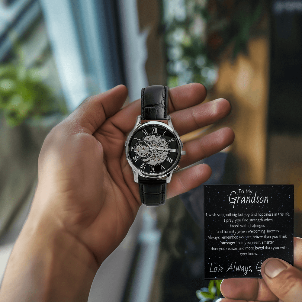 Openwork Watch For Grandson From Grandma