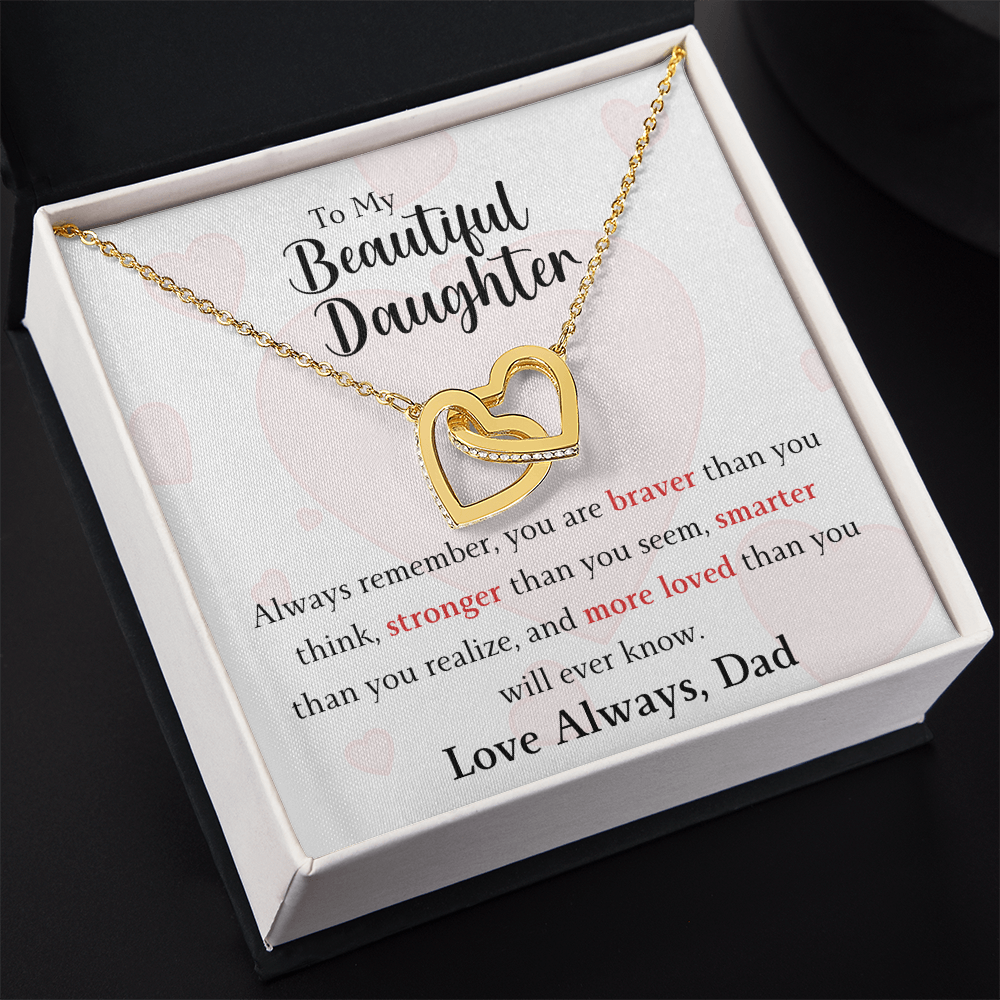 The Interlocking Hearts - For Your Daughter From Dad