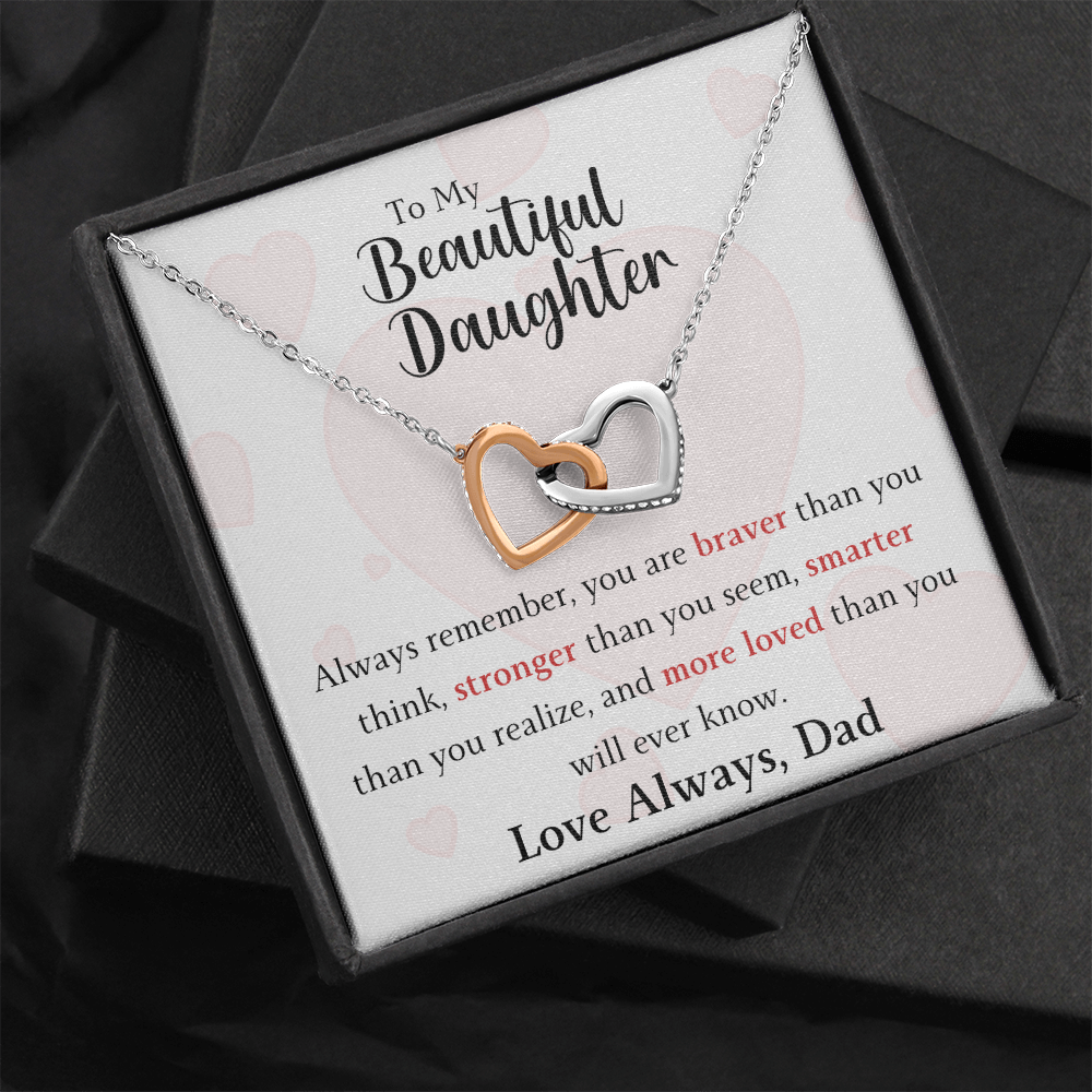 The Interlocking Hearts - For Your Daughter From Dad