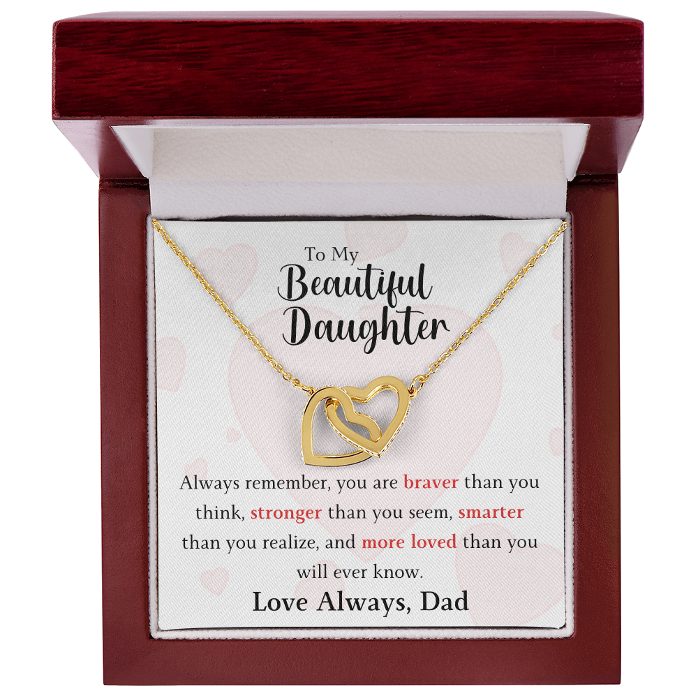 The Interlocking Hearts - For Your Daughter From Dad