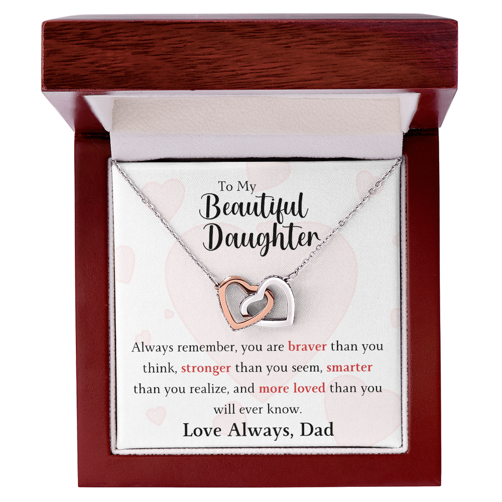 The Interlocking Hearts - For Your Daughter From Dad