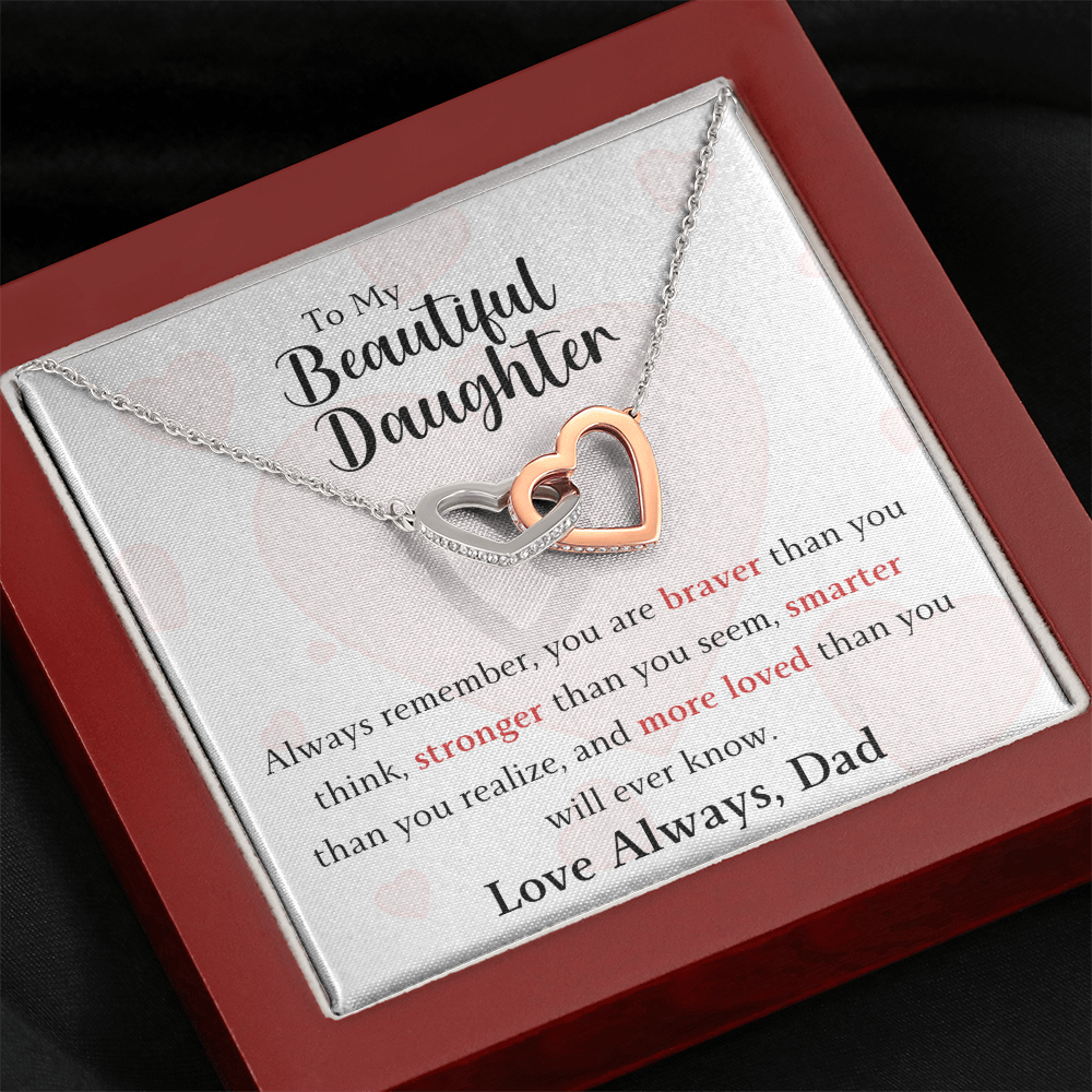 The Interlocking Hearts - For Your Daughter From Dad