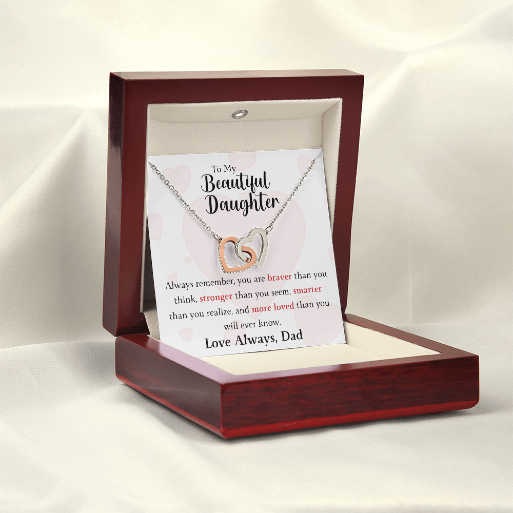 The Interlocking Hearts - For Your Daughter From Dad