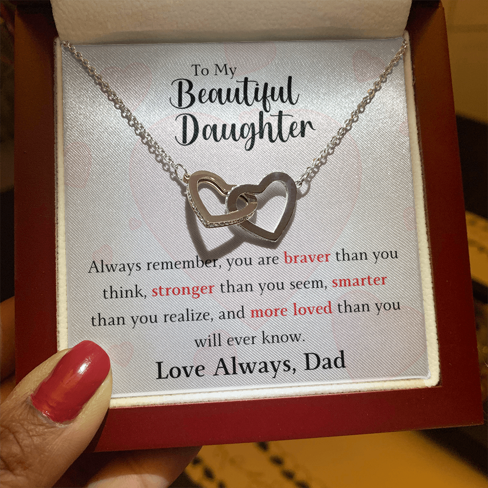 The Interlocking Hearts - For Your Daughter From Dad