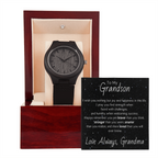 Wooden Watch For Grandson From Grandma